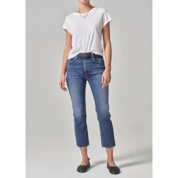 NEW CITIZENS OF HUMANITY daphne crop jeans in keepsake - Picture 1 of 2